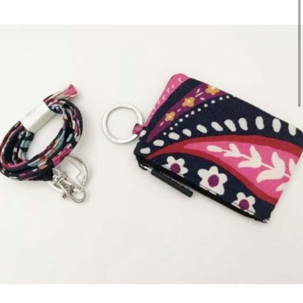 Very Bradley Zip ID with Lanyard